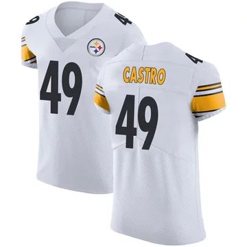 Men's Sebastian Castro Pittsburgh Steelers Elite White Vapor Untouchable Jersey