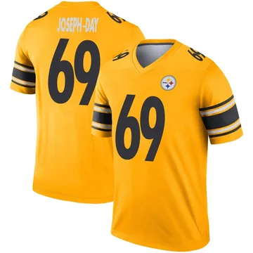 Men's Sebastian Joseph-Day Pittsburgh Steelers Legend Gold Inverted Jersey