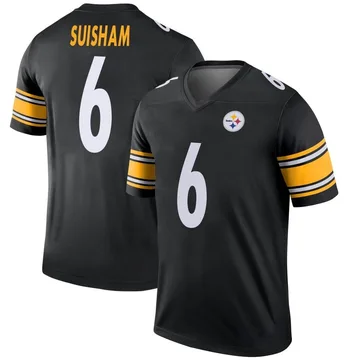 Men's Shaun Suisham Pittsburgh Steelers Legend Black Jersey