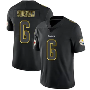 Men's Shaun Suisham Pittsburgh Steelers Limited Black Impact Jersey
