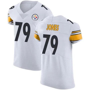 Men's Steven Jones Pittsburgh Steelers Elite White Vapor Untouchable Jersey