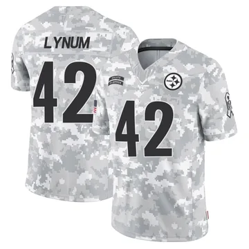Men's Tamon Lynum Pittsburgh Steelers Limited Arctic Camo 2024 Salute to Service Jersey