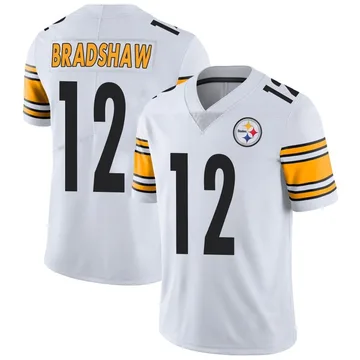 Men's Terry Bradshaw Pittsburgh Steelers Limited White Vapor Untouchable Jersey