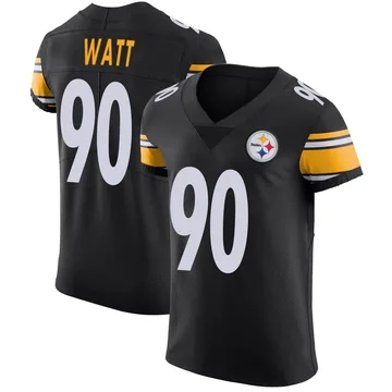 Men's T.J. Watt Pittsburgh Steelers Elite Black Team Color Vapor Untouchable Jersey