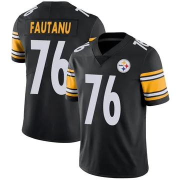 Men's Troy Fautanu Pittsburgh Steelers Limited Black Team Color Vapor Untouchable Jersey