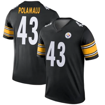 Men's Troy Polamalu Pittsburgh Steelers Legend Black Jersey