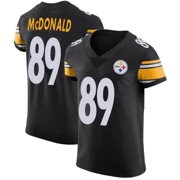 Men's Vance McDonald Pittsburgh Steelers Elite Black Team Color Vapor Untouchable Jersey