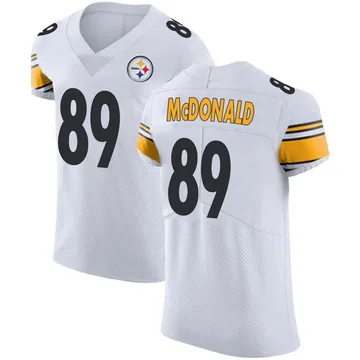 Men's Vance McDonald Pittsburgh Steelers Elite White Vapor Untouchable Jersey