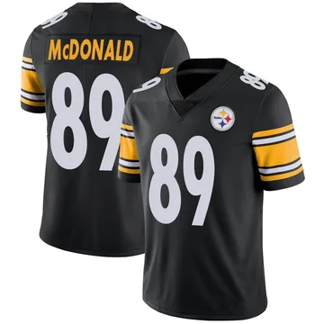 Men's Vance McDonald Pittsburgh Steelers Limited Black Team Color Vapor Untouchable Jersey