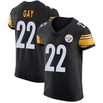 Men's William Gay Pittsburgh Steelers Elite Black Team Color Vapor Untouchable Jersey