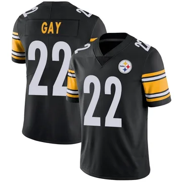 Men's William Gay Pittsburgh Steelers Limited Black Team Color Vapor Untouchable Jersey