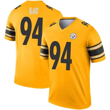 Men's Yahya Black Pittsburgh Steelers Legend Gold Inverted Jersey