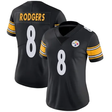 Women's Aaron Rodgers Pittsburgh Steelers Limited Black Team Color Vapor Untouchable Jersey