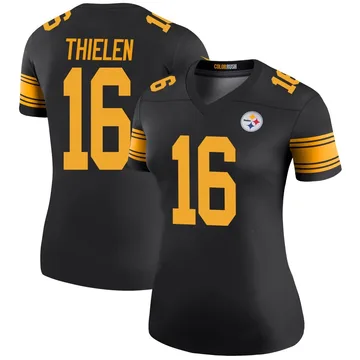 Women's Adam Thielen Pittsburgh Steelers Legend Black Color Rush Jersey