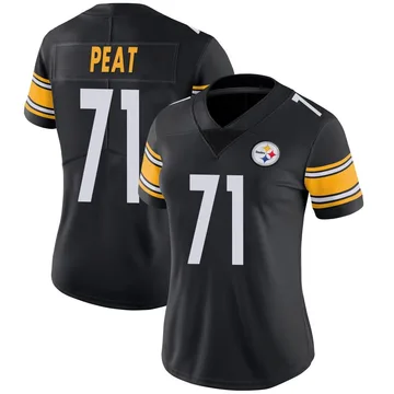 Women's Andrus Peat Pittsburgh Steelers Limited Black Team Color Vapor Untouchable Jersey
