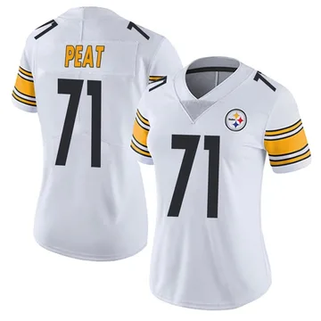 Women's Andrus Peat Pittsburgh Steelers Limited White Vapor Untouchable Jersey