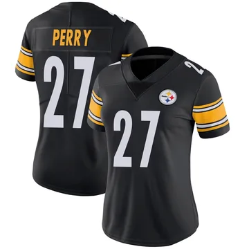 Women's A.T. Perry Pittsburgh Steelers Limited Black Team Color Vapor Untouchable Jersey