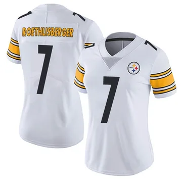 Women's Ben Roethlisberger Pittsburgh Steelers Limited White Vapor Untouchable Jersey