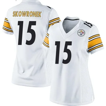 Women's Ben Skowronek Pittsburgh Steelers Game White Jersey