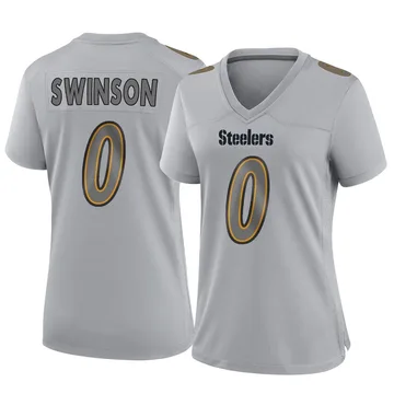 Women's Bradyn Swinson Pittsburgh Steelers Game Gray Atmosphere Fashion Jersey