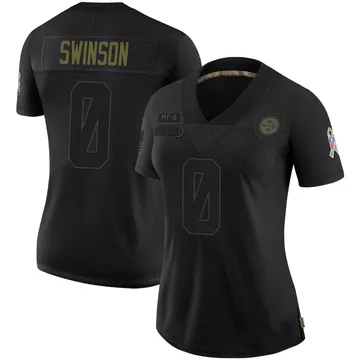 Women's Bradyn Swinson Pittsburgh Steelers Limited Black 2020 Salute To Service Jersey