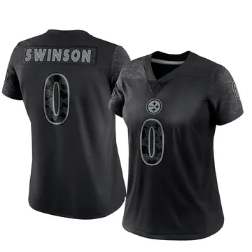 Women's Bradyn Swinson Pittsburgh Steelers Limited Black Reflective Jersey