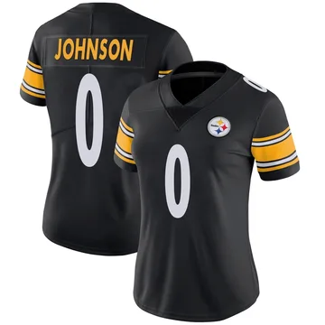 Women's Brandon Johnson Pittsburgh Steelers Limited Black Team Color Vapor Untouchable Jersey