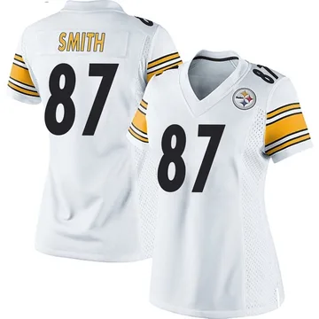 Women's Brandon Smith Pittsburgh Steelers Game White Jersey