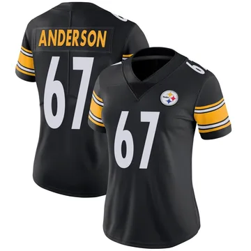 Women's Calvin Anderson Pittsburgh Steelers Limited Black Team Color Vapor Untouchable Jersey