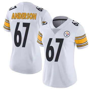 Women's Calvin Anderson Pittsburgh Steelers Limited White Vapor Untouchable Jersey