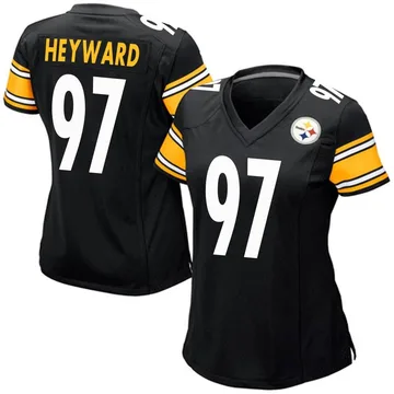 Women's Cameron Heyward Pittsburgh Steelers Game Black Team Color Jersey