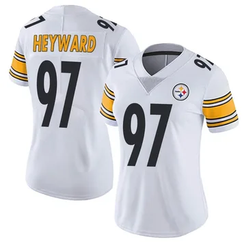 Women's Cameron Heyward Pittsburgh Steelers Limited White Vapor Untouchable Jersey