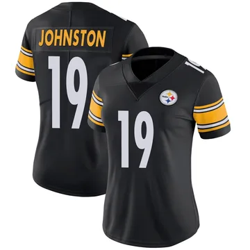 Women's Cameron Johnston Pittsburgh Steelers Limited Black Team Color Vapor Untouchable Jersey