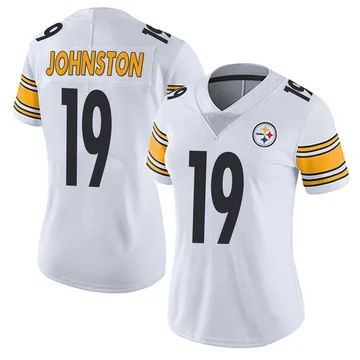 Women's Cameron Johnston Pittsburgh Steelers Limited White Vapor Untouchable Jersey