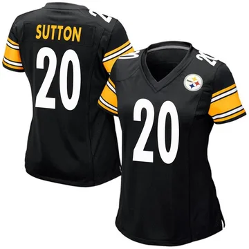 Women's Cameron Sutton Pittsburgh Steelers Game Black Team Color Jersey