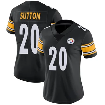 Women's Cameron Sutton Pittsburgh Steelers Limited Black Team Color Vapor Untouchable Jersey