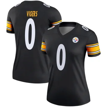 Women's Car'lin Vigers Pittsburgh Steelers Legend Black Jersey