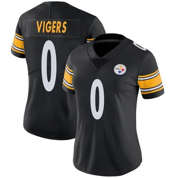 Women's Car'lin Vigers Pittsburgh Steelers Limited Black Team Color Vapor Untouchable Jersey