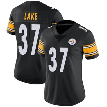 Women's Carnell Lake Pittsburgh Steelers Limited Black Team Color Vapor Untouchable Jersey