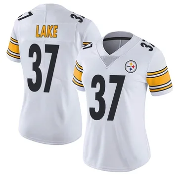 Women's Carnell Lake Pittsburgh Steelers Limited White Vapor Untouchable Jersey