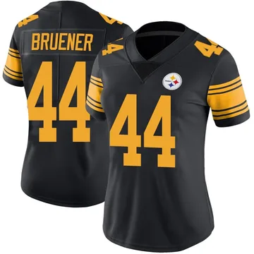 Women's Carson Bruener Pittsburgh Steelers Limited Black Color Rush Jersey