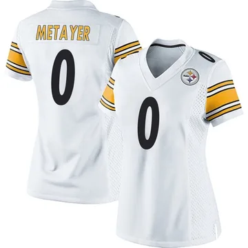 Women's Chamon Metayer Pittsburgh Steelers Game White Jersey