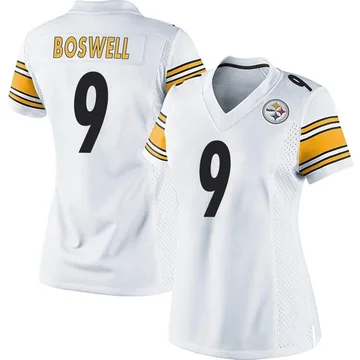Women's Chris Boswell Pittsburgh Steelers Game White Jersey