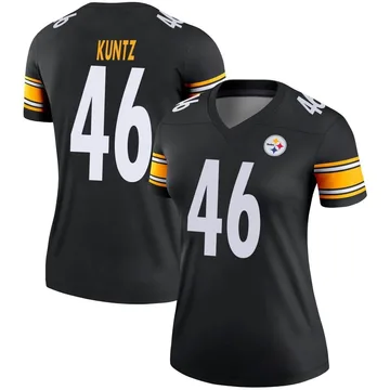 Women's Christian Kuntz Pittsburgh Steelers Legend Black Jersey