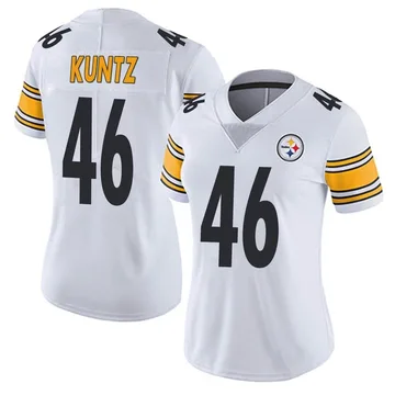 Women's Christian Kuntz Pittsburgh Steelers Limited White Vapor Untouchable Jersey