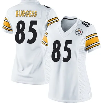 Women's Cole Burgess Pittsburgh Steelers Game White Jersey