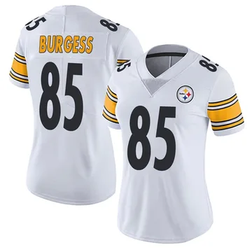 Women's Cole Burgess Pittsburgh Steelers Limited White Vapor Untouchable Jersey