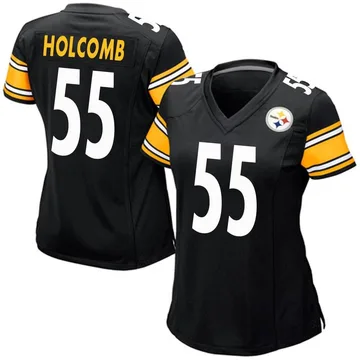 Women's Cole Holcomb Pittsburgh Steelers Game Black Team Color Jersey