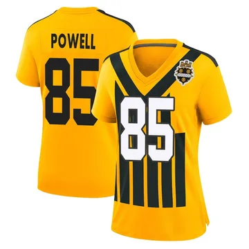 Women's Cornell Powell Pittsburgh Steelers Game Gold Alternate 1933 Throwback Jersey