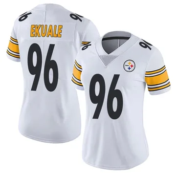 Women's Daniel Ekuale Pittsburgh Steelers Limited White Vapor Untouchable Jersey